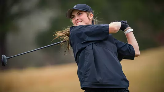 STATESBORO, GEORGIA - FEBRUARY 22: Georgia Southern Eagles Women’s Golf plays in the 2021 Strutter Gus Invitational at the Georgia Southern Golf Course on February 22, 2021 in Statesboro, Georgia.