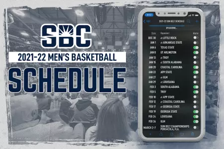 MBB Sun Belt Schedule Graphic