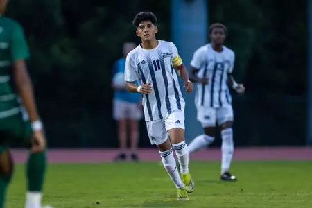 Georgia Southern forward/midfielder Mauro Gutierrez-Solis (11) during the NCAA menâ??s soccer match between Georgia Southern and Charlotte at Eagle Field at the Erk Russell Athletic Park on September 4, 2022 in Statesboro, Georgia. (Photograph by AJ Henderson / Georgia Southern Athletics)