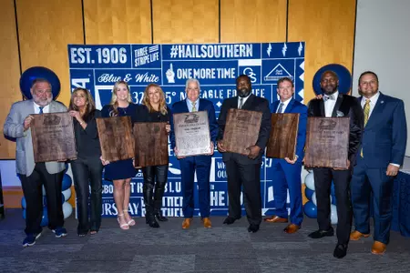 The 2022 Georgia Southern Athletics Hall of Fame Banquet at Nessmith-Lane Ballrooms on November 4, 2022 in Statesboro, Georgia. (Photograph by AJ Henderson / Georgia Southern Athletics)