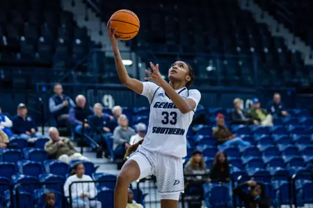 Georgia Southern junior guard/forward Simone James (33) during the NCAA womenâ??s basketball game between Georgia Southern and College of Charleston at Hanner Fieldhouse on December 16, 2022 in Statesboro, Georgia. (Photograph by AJ Henderson / Georgia Southern Athletics)