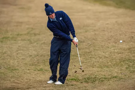 STATESBORO, GEORGIA - FEBRUARY 6: Men’s Golf action from day one of the 2022 Thomas Sharkey Individual Collegiate Tournament at the Georgia Southern University Golf Course on February 6, 2022 in Statesboro, Georgia