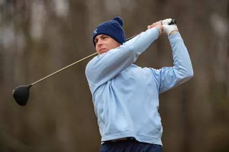 STATESBORO, GEORGIA - FEBRUARY 7: Men’s Golf action from day two of the 2022 Thomas Sharkey Individual Collegiate Tournament at the Georgia Southern University Golf Course on February 6, 2022 in Statesboro, Georgia