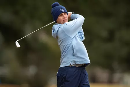 STATESBORO, GEORGIA - FEBRUARY 7: Men’s Golf action from day two of the 2022 Thomas Sharkey Individual Collegiate Tournament at the Georgia Southern University Golf Course on February 6, 2022 in Statesboro, Georgia