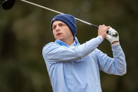 STATESBORO, GEORGIA - FEBRUARY 7: Men’s Golf action from day two of the 2022 Thomas Sharkey Individual Collegiate Tournament at the Georgia Southern University Golf Course on February 6, 2022 in Statesboro, Georgia