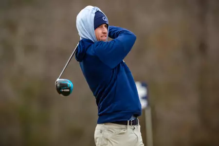 STATESBORO, GEORGIA - FEBRUARY 6: Men’s Golf action from day one of the 2022 Thomas Sharkey Individual Collegiate Tournament at the Georgia Southern University Golf Course on February 6, 2022 in Statesboro, Georgia