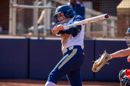 STATESBORO, GEORGIA - FEBRUARY 13: Georgia Southern Softball faces the Radford Highlanders at Eagle Field on February 13, 2022 in Statesboro, Georgia