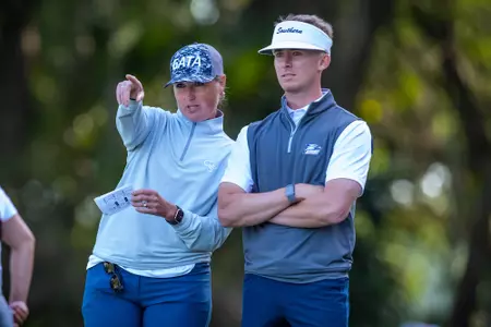 DAYTONA BEACH, FLORIDA - APRIL 19: Georgia Southern Women’s Golf competes in the final round of the 2022 Sun Belt Conference Women’s Golf Championships at the LPGA International Golf Club on April 19, 2022 in Daytona Beach, Florida.