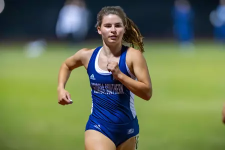STATESBORO, GEORGIA - MARCH 11: Georgia Southern Track & Field plays host to the GATA Classic at Eagle Field on March 11, 2022 in Statesboro, Georgia