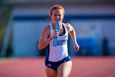 STATESBORO, GEORGIA - MARCH 12: Georgia Southern Track & Field plays host to the GATA Classic at Eagle Field on March 12, 2022 in Statesboro, Georgia
