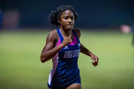 STATESBORO, GEORGIA - MARCH 11: Georgia Southern Track & Field plays host to the GATA Classic at Eagle Field on March 11, 2022 in Statesboro, Georgia