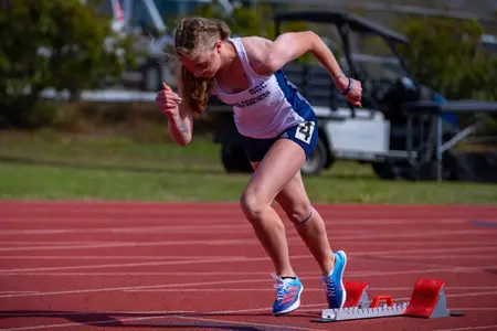 STATESBORO, GEORGIA - MARCH 12: Georgia Southern Track & Field plays host to the GATA Classic at Eagle Field on March 12, 2022 in Statesboro, Georgia
