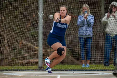 STATESBORO, GEORGIA - MARCH 11: Georgia Southern Track & Field plays host to the GATA Classic at Eagle Field on March 11, 2022 in Statesboro, Georgia