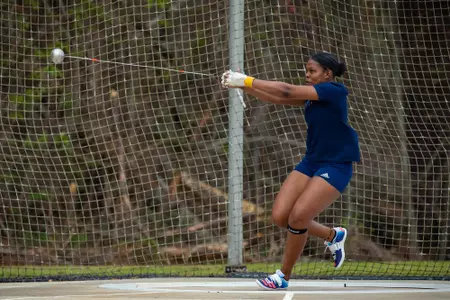 STATESBORO, GEORGIA - MARCH 11: Georgia Southern Track & Field plays host to the GATA Classic at Eagle Field on March 11, 2022 in Statesboro, Georgia