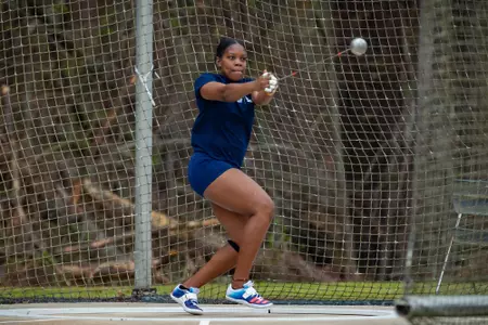 STATESBORO, GEORGIA - MARCH 11: Georgia Southern Track & Field plays host to the GATA Classic at Eagle Field on March 11, 2022 in Statesboro, Georgia