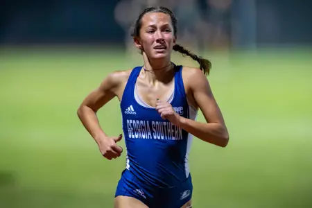 STATESBORO, GEORGIA - MARCH 11: Georgia Southern Track & Field plays host to the GATA Classic at Eagle Field on March 11, 2022 in Statesboro, Georgia