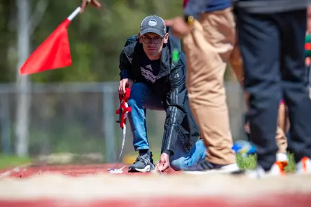 STATESBORO, GEORGIA - MARCH 12: Georgia Southern Track & Field plays host to the GATA Classic at Eagle Field on March 12, 2022 in Statesboro, Georgia