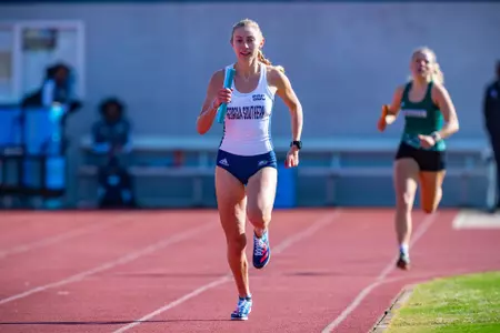 STATESBORO, GEORGIA - MARCH 12: Georgia Southern Track & Field plays host to the GATA Classic at Eagle Field on March 12, 2022 in Statesboro, Georgia
