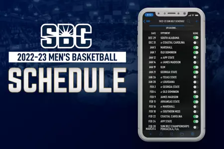2022-23 Men's Basketball Sun Belt Schedule