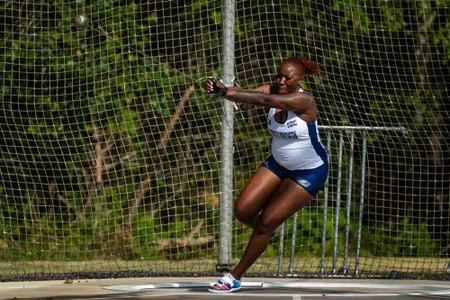STATESBORO, GEORGIA - APRIL 30: Georgia Southern Track & Field competes int he 2022 GS Spring Classic on April 30, 2022 in Statesboro, Georgia