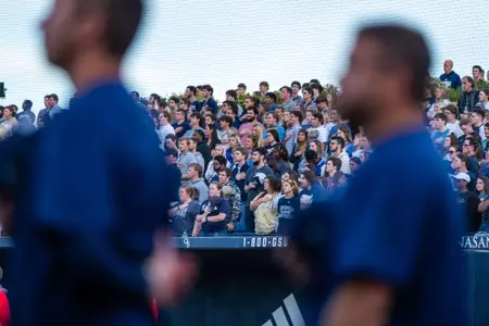 Fans before the NCAA baseball game between Georgia Southern and Georgia at Jack Stallings Field at J.I. Clements Stadium on March 8, 2023 in Statesboro, Georgia. (Photograph by AJ Henderson / Georgia Southern Athletics)