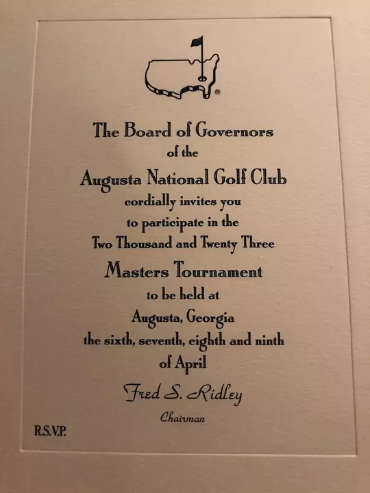 Ben Carr Master's Invite