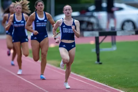 Georiga Southern junior Megan Bolton during the Georgia Southern Track & Field Classic at Eagle Track at Erk Russell Athletic Park on April 29, 2023 in Statesboro, Georgia. (Photograph by AJ Henderson / Georgia Southern Athletics)