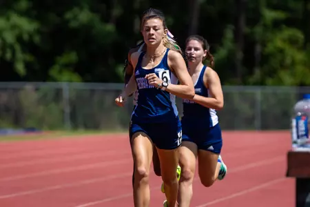 Georgia Southern junior Catherine Hall during the Georgia Southern Track & Field Classic at Eagle Track at Erk Russell Athletic Park on April 29, 2023 in Statesboro, Georgia. (Photograph by AJ Henderson / Georgia Southern Athletics)