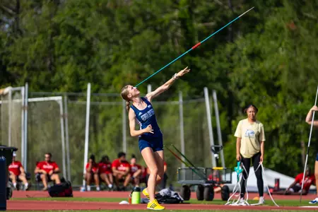 Georgia Southern junior MaKenna Hillmer during the Georgia Southern Track & Field Classic at Eagle Track at Erk Russell Athletic Park on April 29, 2023 in Statesboro, Georgia. (Photograph by AJ Henderson / Georgia Southern Athletics)
