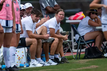 STATESBORO - AUGUST 21: Georgia Southern Women’s Soccer faces the UAB Blazers on Eagle Field at the Erk Russell Athletic Park August 21, 2022 in Statesboro, Georgia.