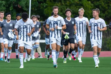 The Georgia Southern men's soccer team enters a match against the Stetson Hatters on Wednesday, August 16, at Eagle Field.