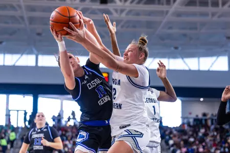 Georgia Southern sophomore forward Liv Fuller (12) during the NCAA women’s basketball game between Georgia Southern and Coastal Georgia at Jack and Ruth Ann Hill Convocation Center on December 13, 2024 in Statesboro, Georgia. (Photograph by AJ Henderson / Georgia Southern Athletics)