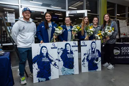 Georgia Southern Rifle senior day ceremony at Shooting Sports Education Center on February 3, 2024 in Statesboro, Georgia. (Photograph by AJ Henderson / Georgia Southern Athletics)
