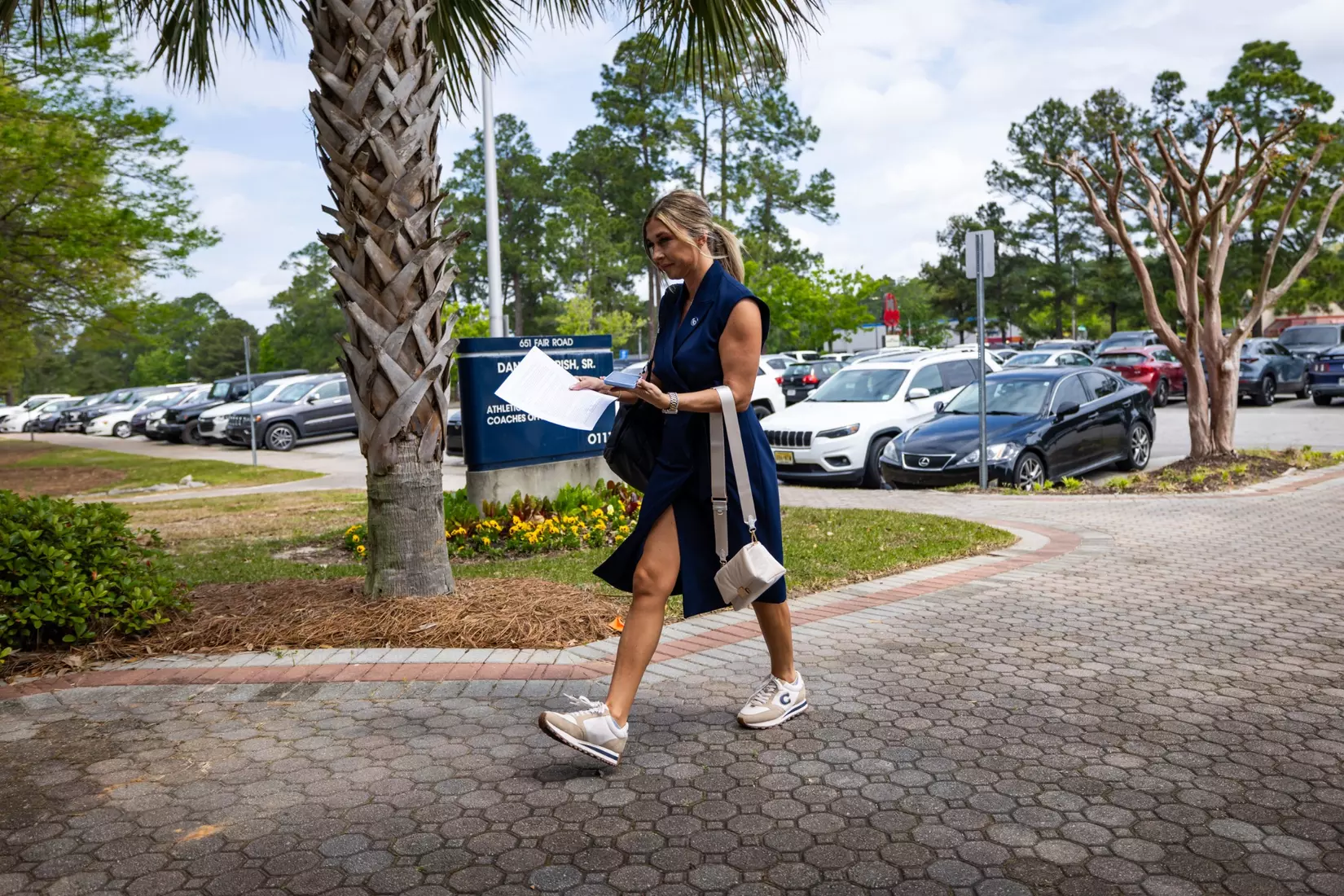 Georgia Southern Athletics introduces Hana Haden as the new Women’s Basketball Head Coach at Hanner Fieldhouse on April 2, 2024 in Statesboro, Georgia. (Photograph by AJ Henderson / Georgia Southern Athletics)
