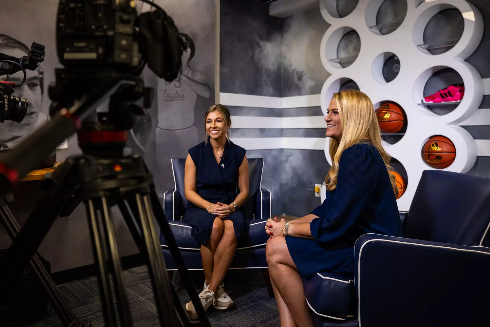 Georgia Southern Athletics introduces Hana Haden as the new Women’s Basketball Head Coach at Hanner Fieldhouse on April 2, 2024 in Statesboro, Georgia. (Photograph by AJ Henderson / Georgia Southern Athletics)