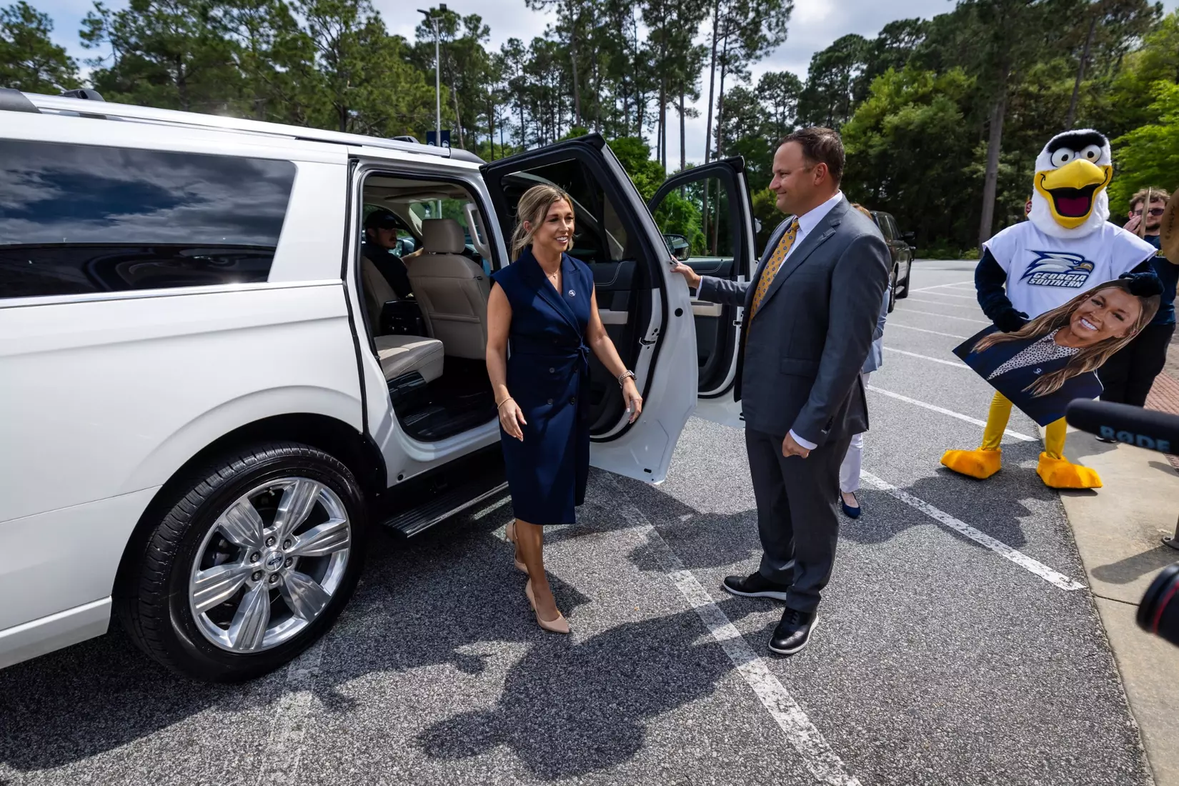 Georgia Southern Athletics introduces Hana Haden as the new Women’s Basketball Head Coach at Hanner Fieldhouse on April 2, 2024 in Statesboro, Georgia. (Photograph by AJ Henderson / Georgia Southern Athletics)
