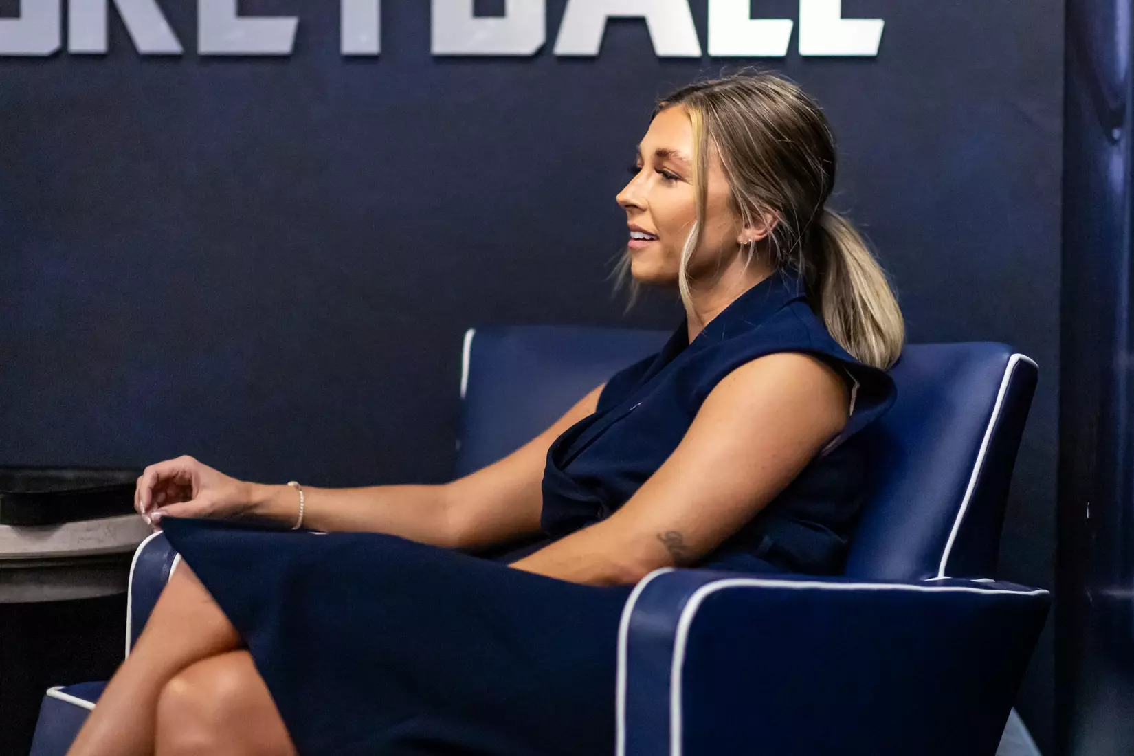 Georgia Southern Athletics introduces Hana Haden as the new Women’s Basketball Head Coach at Hanner Fieldhouse on April 2, 2024 in Statesboro, Georgia. (Photograph by AJ Henderson / Georgia Southern Athletics)