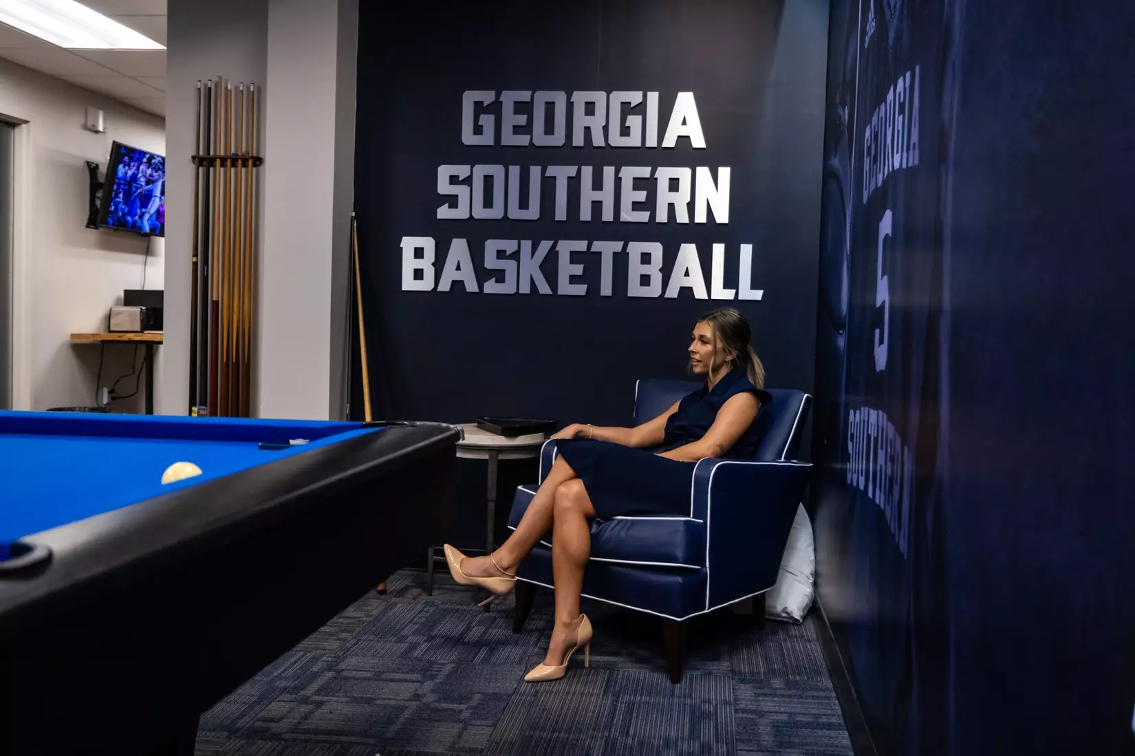Georgia Southern Athletics introduces Hana Haden as the new Women’s Basketball Head Coach at Hanner Fieldhouse on April 2, 2024 in Statesboro, Georgia. (Photograph by AJ Henderson / Georgia Southern Athletics)