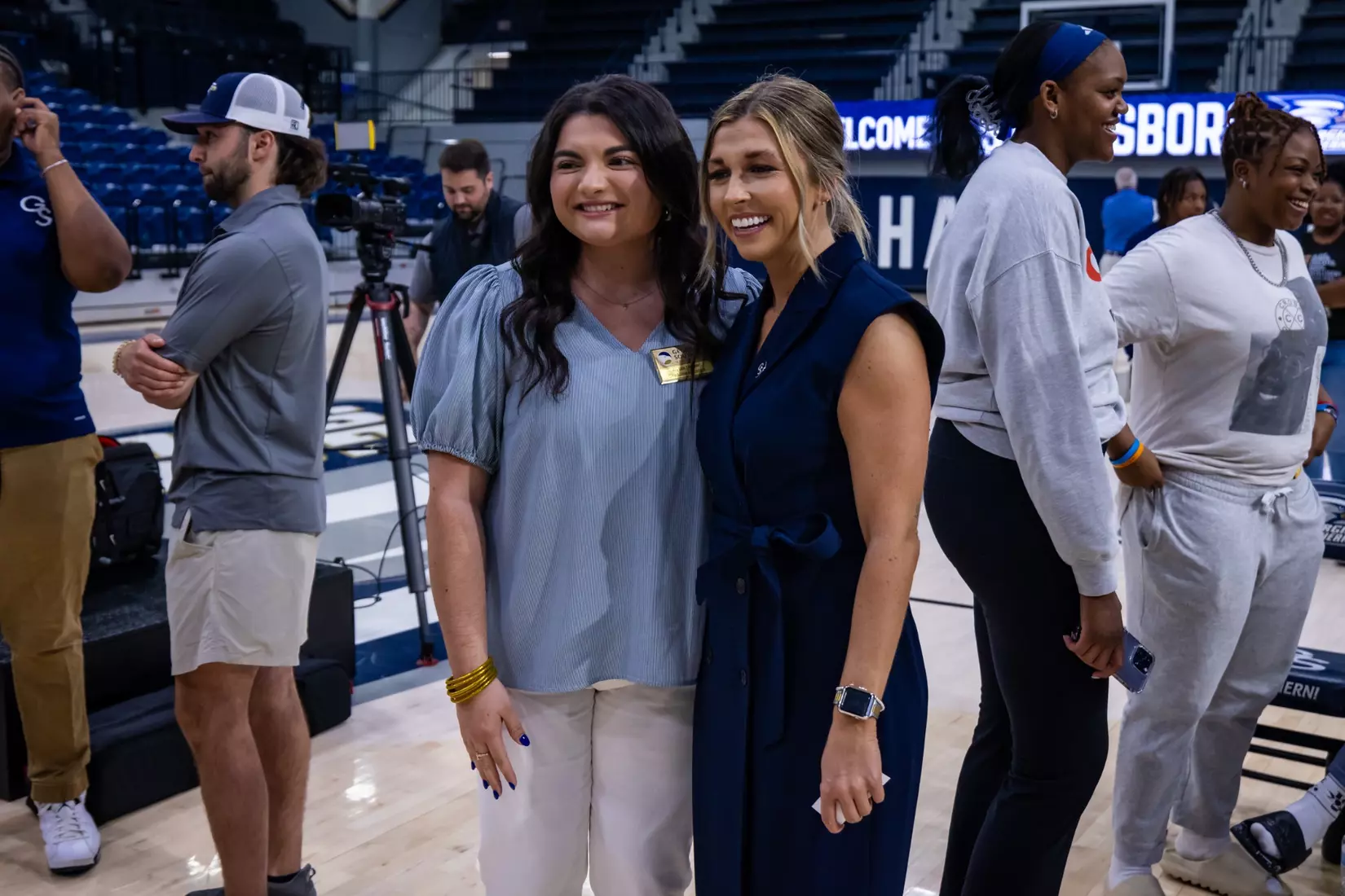 Georgia Southern Athletics introduces Hana Haden as the new Women’s Basketball Head Coach at Hanner Fieldhouse on April 2, 2024 in Statesboro, Georgia. (Photograph by AJ Henderson / Georgia Southern Athletics)