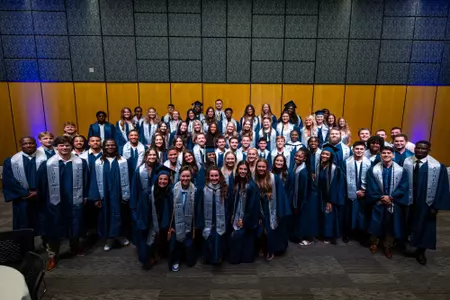 Georgia Southern Athletics honors its Spring 2024 graduates in the 2024 Stole Ceremony at Nessmith-Lane Ballrooms on May 6, 2024 in Statesboro, Georgia. (Photograph by AJ Henderson / Georgia Southern Athletics)
