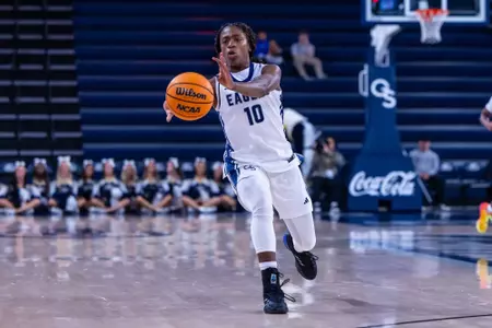 Georgia Southern sophomore guard Jamiria Jones (10) during the NCAA women’s basketball game between Georgia Southern and Central Michigan at Jack and Ruth Ann Hill Convocation Center on November 3, 2025 in Statesboro, Georgia. (Photograph by AJ Henderson / Georgia Southern Athletics)