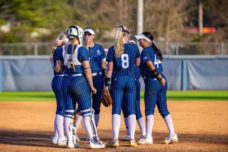 Softball huddle
