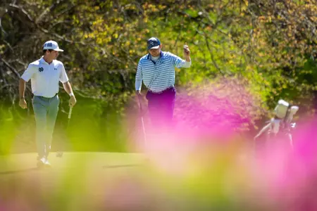 Parker Claxton during Day One of the 2025 Schenkel Invitational at Forest Heights Country Club on March 21, 2025 in Statesboro, Georgia. (Photograph by AJ Henderson / Georgia Southern Athletics)