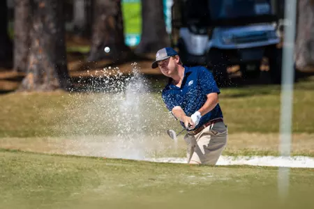 Parker Claxton during Day Three of the 2025 Schenkel Invitational at Forest Heights Country Club on March 23, 2025 in Statesboro, Georgia. (Photograph by AJ Henderson / Georgia Southern Athletics)