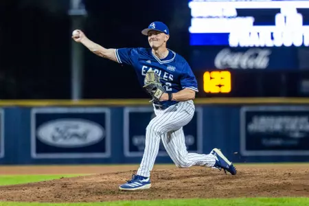 Georgia Southern infielder Rhett Hammontree (2) during the NCAA baseball game between Georgia Southern and College of Charleston at Jack Stallings Field at J.I. Clements Stadium on February 25, 2025 in Statesboro, Georgia. (Photograph by AJ Henderson / Georgia Southern Athletics)