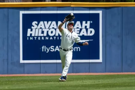 Georgia Southern outfielder/first baseman Jonathan Jaime (16) during the NCAA baseball game between Georgia Southern and James Madison at Jack Stallings Field at J.I. Clements Stadium on May 4, 2025 in Statesboro, Georgia. (Photograph by AJ Henderson / Georgia Southern Athletics)