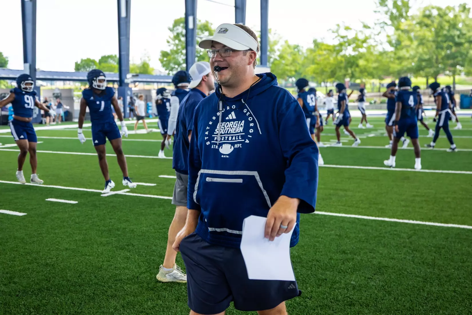 Georgia Southern Football opens Fall Camp 2025 at Anthony P. Tippins Family Training Facility on July 30, 2025 in Statesboro, Georgia. (Photograph by AJ Henderson / Georgia Southern Athletics)