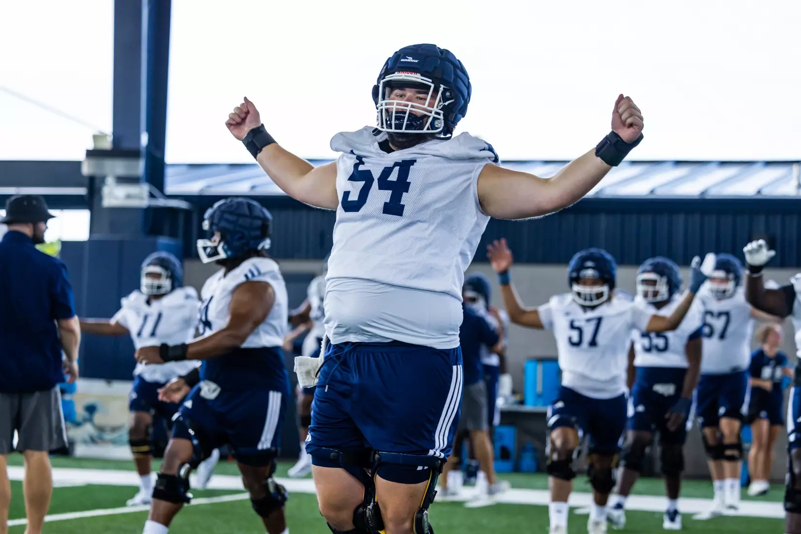 Georgia Southern Football opens Fall Camp 2025 at Anthony P. Tippins Family Training Facility on July 30, 2025 in Statesboro, Georgia. (Photograph by AJ Henderson / Georgia Southern Athletics)