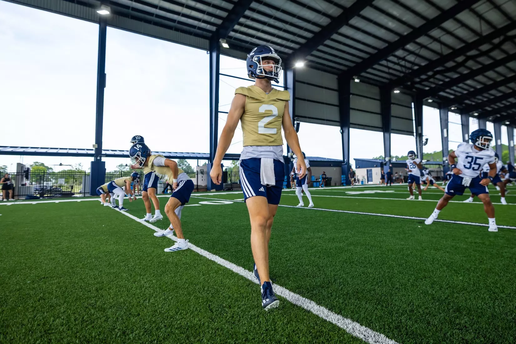 Georgia Southern Football opens Fall Camp 2025 at Anthony P. Tippins Family Training Facility on July 30, 2025 in Statesboro, Georgia. (Photograph by AJ Henderson / Georgia Southern Athletics)