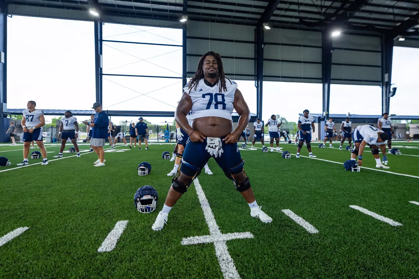 Georgia Southern Football opens Fall Camp 2025 at Anthony P. Tippins Family Training Facility on July 30, 2025 in Statesboro, Georgia. (Photograph by AJ Henderson / Georgia Southern Athletics)